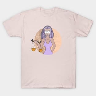 Libra and the Lady of Justice T-Shirt